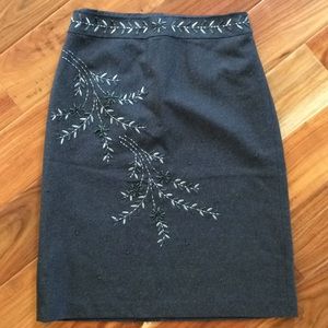 Ann Taylor embellished skirt